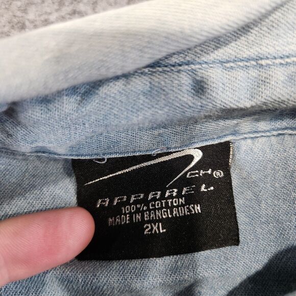 Arizona Bike Week Mens 2XL Motorcycle 2013 Distressed Denim Vest Cyclefest - Picture 10 of 15